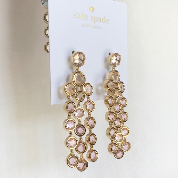 LAST 1 Kate ♠️ 12k gold plated chandelier earrings - Picture 2 of 4